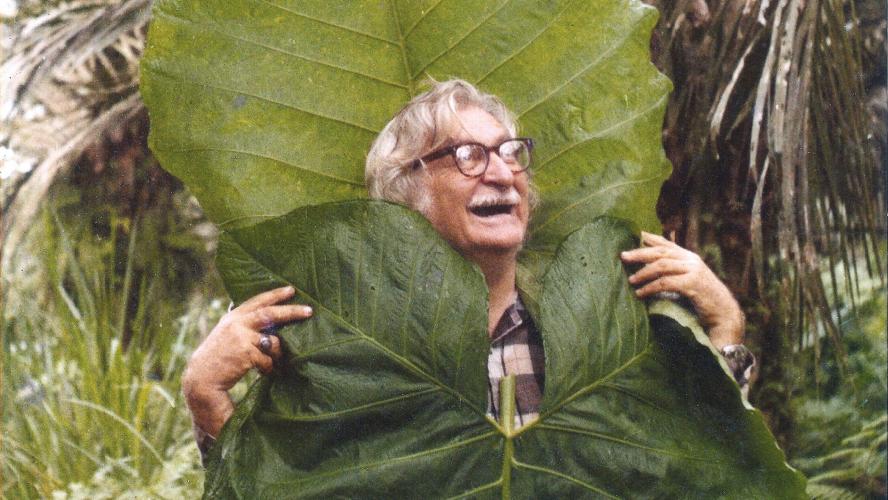 Roberto Burle Marx em seu sítio experimental