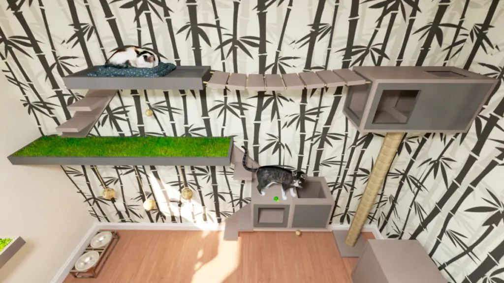 Muitos níveis para pular e brincar!