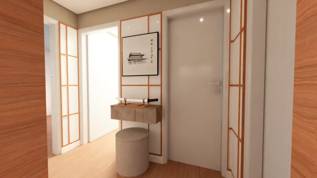 Remetendo as paredes de papel orientais!