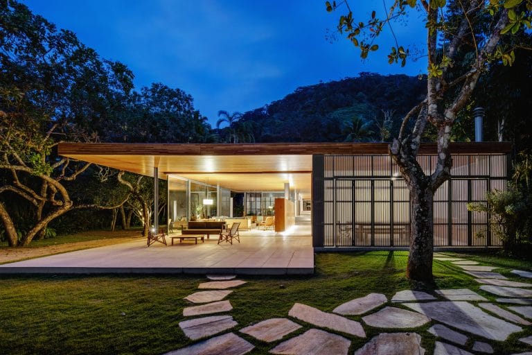 Casa de praia com terraço