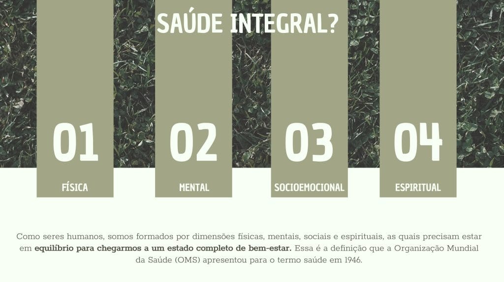 Espaço com vegetação que favorece a saúde e o bem-estar