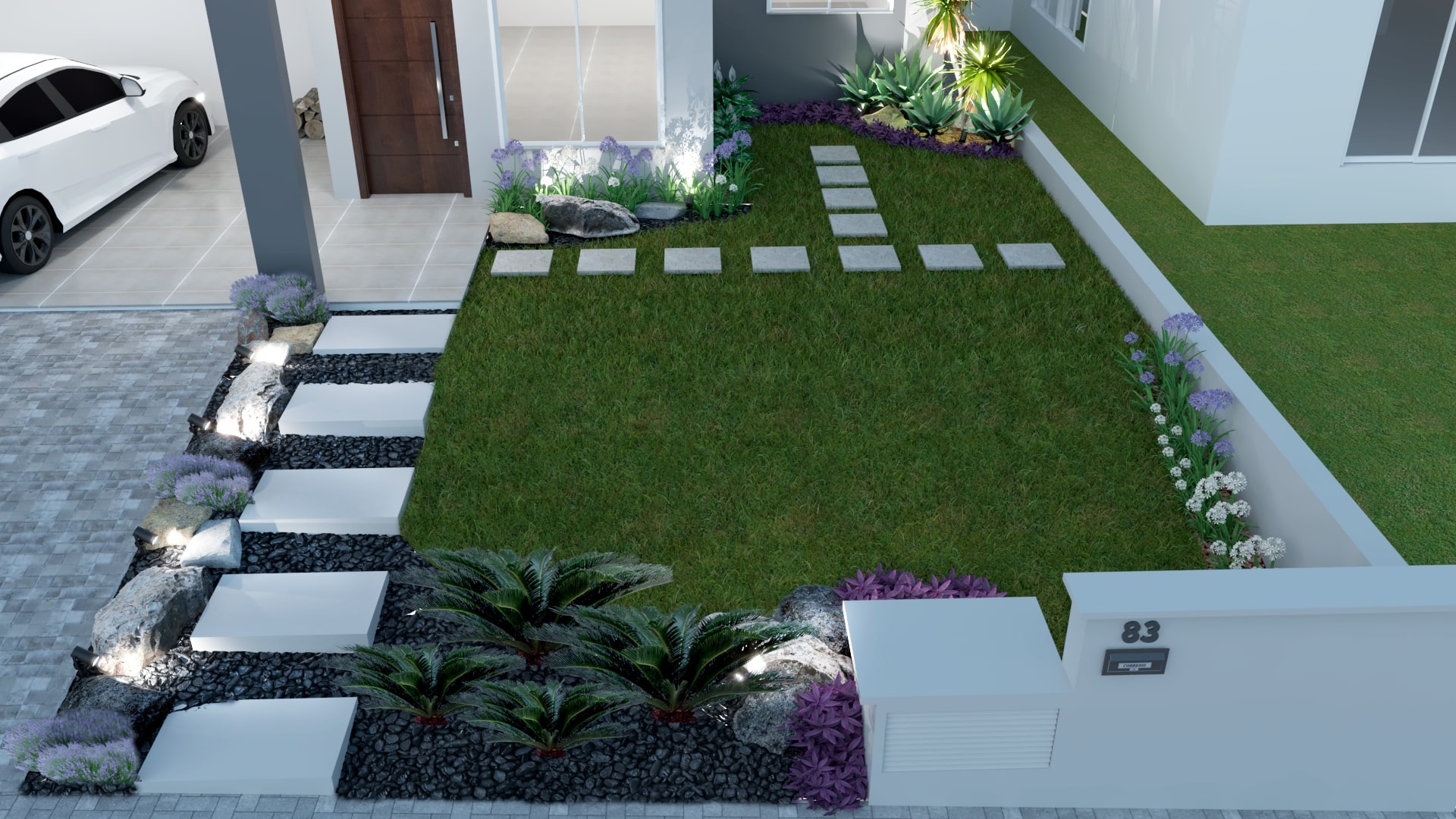 Detalhe das plantas