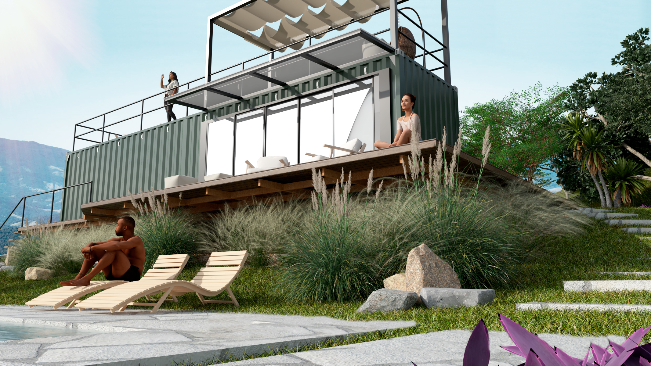 Container e deck